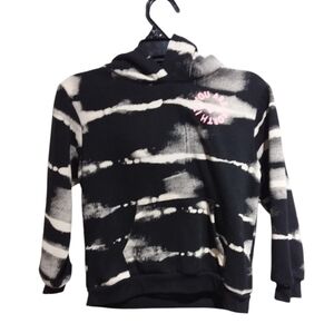 H&M Girls Black Tie Dye Hoodie